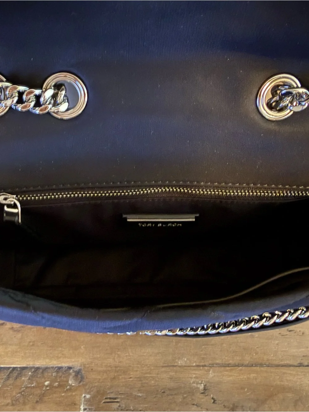 Tory Burch Black Quilted Chain Shoulder Bag